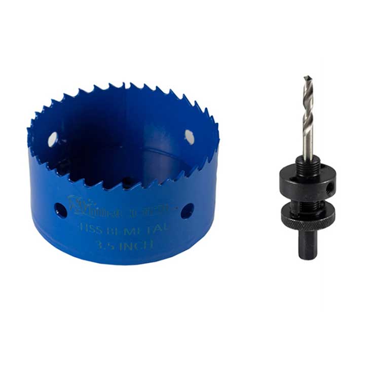 3.5″ Bi-Metal Hole Saw with Locking Quick Change Arbor