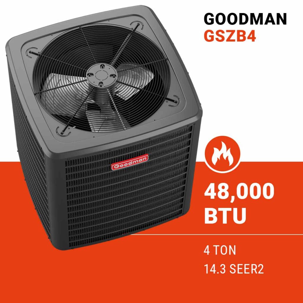 Goodman GSZB404810 Heat Pump - Goodman Central AC Units Online Canada